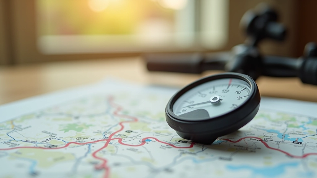 Dviračio odometras rodo 15 kilometrų, maršruto žemėlapis šalia